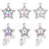 12Pcs 3 Colors Glass Pendants GLAA-YW0004-63A-2