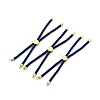 Half Finished Twisted Milan Rope Slider Bracelets FIND-G032-01G-3
