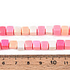 Handmade Polymer Clay Beads Strands CLAY-N013-25A-03-4