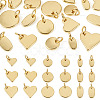 18Pcs 9 Styles Brass Charms KK-TA0008-57-1