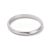 Non-Tarnish 2mm Polished Plain Dome Finger Ring for Girl Women RJEW-C012-05C-P-2