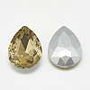 Pointed Back Glass Rhinestone Cabochons RGLA-T081-10x14mm-04-2