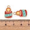 Christmas Alloy Enamel Pendants ENAM-K080-01D-G-3