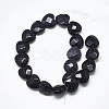 Synthetic Blue Goldstone Beads Strands X-G-S357-E01-19-2