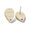 Ash Wood Stud Earring Findings EJEW-N017-011C-3