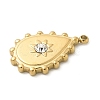 304 Stainless Steel Rhinestone Pendants STAS-I322-27G-04-3