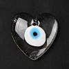 Handmade Evil Eye Lampwork Pendants LAMP-O018-01G-2