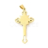 PVD Vacuum Plating 304 Stainless Steel Big Pendants STAS-D052-03G-2