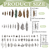 152Pcs 3 Style Tibetan Style Alloy Pendants FIND-PH0062-08-2