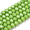 Electroplate Glass Beads Strands LS-EGLA-A034-P8mm-A28-1