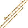 1.5mm Rack Plating Brass Box Chain Necklaces for Women Men MAK-L044-21G-4