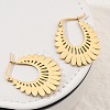 304 Stainless Steel Flower Stud Earrings for Women EJEW-Q009-03C-G-1