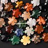 Mixed Natural Gemstone Flower Beads Strands G-L241B-07-2