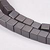 Electroplate Non-magnetic Synthetic Hematite Beads Strands G-J170B-3x3mm-03-3