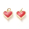 Real 18K Gold Plated Brass Charms KK-L006-019C-1