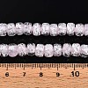 Luminous Handmade Silver Foil Glass Beads Strands FOIL-N029-02B-02-5
