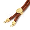 Twisted Nylon Cord Silder Bracelets DIY-B066-03G-3