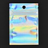 Rectangle Zip Top Plastic Glitter Holographic Bags OPP-I002-01A-1