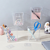 8Pcs Transparent PS Plastic Wall Mounted Display Stands ODIS-GO0001-05-4