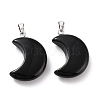 Natural Obsidian Pendants G-Z022-02L-2