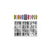 Stainless Steel DIY Nail Art Templates MRMJ-WH0092-083-8