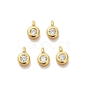 Brass Micro Pave Cubic Zirconia Pendants KK-H515-04G-1