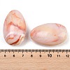 Two Tone Opaque Acrylic Imitation Gemstone Beads OACR-T033-10A-3