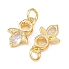 Brass Micro Pave Cubic Zirconia Pendants KK-G544-33G-2
