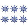 6Pcs Glass Cabochons GLAA-FG0001-32B-1