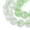 Crackle Transparent Glass Beads Strands GLAA-N068-06A-09-3