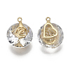 Valentine's Day Glass Pendants GLAA-N038-003A-2