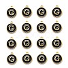 Golden Plated Alloy Charms X-ENAM-S118-02G-2