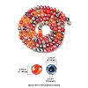 Electroplate Glass Beads Strands EGLA-yw0002-C03-4