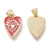 Brass Enamel Pendants LS-ZIRC-F116-10C-G-2