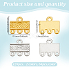 120Pcs 2 Colors Alloy Chandelier Components Links FIND-GO0003-32A-2