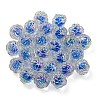 UV Plating Rainbow Iridescent Acrylic Beads OACR-P010-20I-3