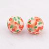 Spray Painted Resin Beads GLAA-F049-A14-2