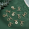 DICOSMETIC 24Pcs 6 Styles Rack Plating Brass Toggle Clasps KK-DC0001-45-5