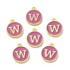 Golden Plated Alloy Enamel Charms ENAM-XCP0001-13W-2