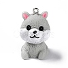 Opaque Resin Pendants RESI-E032-01P-07-1