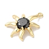 Brass Micro With Glass Pendants KK-U013-05G-2