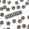 Brass Rhinestone Spacer Beads RB-A014-Z7mm-01B-1