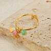 304 Stainless Steel Shell Cuff Rings for Women RJEW-U045-01G-1