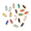 Mixed Gemstone Links Connectors G-B009-22G-1