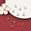 SHEGRACE Brass Micro Pave Cubic Zirconia Stud Earrings XGRQ4N353-703G-4