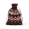 Ethnic Style Burlap Packing Pouches ABAG-N009-06B-01-4