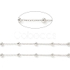 Anti-Tarnish Rhodium Plated 925 Sterling Silver Satellite Chains STER-F052-16P-2