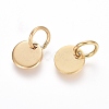 Ion Plating(IP) 304 Stainless Steel Charms STAS-I124-01A-G-2