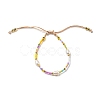 Adjustable Miyuki Glass Seed & Natural Pearl Braided Beaded Bracelets BJEW-O187-02-1