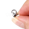 Tarnish Resistant 304 Stainless Steel Lobster Claw Clasps Hand Polished STAS-M262-01-11mm-2